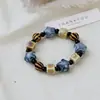 Pulsera de cerámica de Jingdezhen, nueva y que no se decolora, para estudiantes mujeres, pulsera de cuentas de estilo antiguo, pulsera de cerámica fresca y moderna
