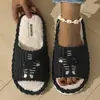 2026 Superventas Transfronterizo Zapatos de Gato Rayado EVA Zapatos Planos Casuales para el Hogar Pantuflas de Algodón Cálidas al por Mayor Transfronterizo