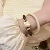 Pulsera de sándalo verde Xingshi de estilo chino nuevo para mujer, diseño de nicho, pulsera de alta gama para combinar con todo, pulsera de pareja, novias, estudiantes