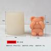 Molde de Silicona para Vela Aromática con Forma de Oso DIY - No Mires, No Escuches, No Hables - Molde de Silicona para Oso de Yeso, Resina