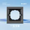 Asia Central Rusa Tipo 86 Interruptor Socket Estándar Europeo, Panel Gris Estilo Ruso, Control Único, Ignífugo, Enchufe Estilo Ruso