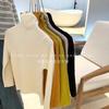 [en stock] Camiseta interior para niños y niñas 24 otoño e invierno nuevo suéter versátil suave y ceroso para niños cuello alto para niña pequeña