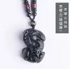 Colgante de obsidiana natural overlord Colgante piqiu de cristal llavero collar de jade colgante para hombres y mujeres joyería