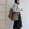 Bolsos Bolso de Mujer Nuevo 2020 Bolso de Hombro Estampado Leopardo Bolso Casual para Compras Gran Capacidad Moda Europea y Americana Bolso Tote de Color Sólido