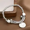 Joias transfronteiriças europeias e americanas pulseira de aço de titânio all-match Boêmio coreano elegante aço de titânio não desbotamento joias femininas