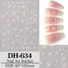 Adesivos de Unha de Laço Doce, Simples e Versáteis Laço DIY Acessórios de Adesivos para Nail Art Dh634