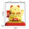Nueva Decoración de Gato de la Suerte Automático con Ola, Alimentado por Energía Solar, Adorno, Regalo de Inauguración, Decoración de Suerte, Regalo Creativo