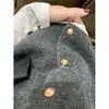 Cardigan Colete Tricotado Macio e Aconchegante para Mulheres, Temporada Outono e Inverno, Botões Pequenos Dourados, Colete Base Sem Manga Fashion, Top de Alta Qualidade