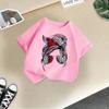Camiseta Infantil Transfronteiriça Manga Curta 2026 Verão Novo Produto Gola Redonda Estampa Avatar Top Solto Casual Meia Manga Roupa Infantil