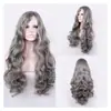 Comercio Exterior Moda Europea y Americana Peluca Cabello Largo Rizado Onda Grande Cabello Largo Rizado Mediana Peluca de Animación Gorro
