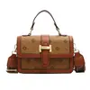Tendencia transfronteriza bolso de axila moda femenina bolso cruzado retro de alta gama bolso de hombro individual con temperamento bolso de mano cuadrado pequeño