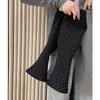 2025 Nuevo Estilo Ins Pantalones de Pana Forrados para Bebé Niña Otoño e Invierno Casual Versátil Simple Lunares Pantalones Largos Ropa Infantil