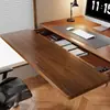 Placa de extensión de escritorio, diseño sin taladro, expande cajones, un imprescindible para escritorios de computadora, reposamuñecas para teclado, estante de almacenamiento plegable