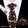Mancuernillas cuadradas de corbata alta para hombre traje Vestido Negocios Banquete Boda Poliéster Corbata Larga Fábrica de Shengzhou
