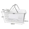 Comprar Cesta de Compras com Rodas, Cesta de Compras de Supermercado, Cesta Portátil, Estrutura de Plástico, Cesta Doméstica, Cesta Grande para Legumes, Haste de Puxar, Metabo Espessado