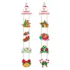 Amazon Transfronteiriça Nova Decoração de Natal Pendente de Porta Decoração de Feriado Cortina de Porta de Natal Pingente Suprimentos para Decoração de Festa