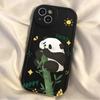 Case Panda Mastigando Bambu para iPhone 17 Apple 15 Pro Fofo 16 Pro Max 13 À Prova de Choque 14 Único