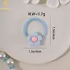 Accesorios para el cabello transfronterizos europeos y americanos para niños, ligas para el cabello de flor de acrílico frescas y simples, accesorios para el cabello para niñas y niñas pequeñas