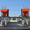 Máquina de corte para carpintería, máquina de grabado CNC multiproceso, doble cabezal doble proceso para muebles, puertas de madera, gabinetes, carga y descarga totalmente automáticas