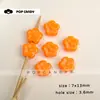 Cuentas de Flor Pequeña de Acrílico con Agujero Recto Materiales Hechos a Mano DIY Colgante para Cadena de Teléfono Bolso Llavero Cuentas Sueltas Accesorios de Joyería