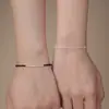 Pulsera de Plata de Ley 999 con Ágata para Pie S999 Pulsera de Pareja Temperamento Sencillo Moda Única Regalo de Arte Pulsera para Regalar
