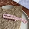 Corea del Sur peine para el cabello estilo occidental de ácido acético patrón colorido peine de nicho peine para el cabello simple portátil ins peine de celebridad de Internet para mujeres