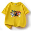 Ropa para niños Wang Wang, camiseta de algodón con cuello redondo y manga corta, nueva camiseta de verano, camiseta de media manga, una generación de cabello