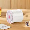 Hilo Elástico para Cuentas Cordón Elástico Plano para Manualidades de Cuentas Alta Elasticidad Alta Resistencia al Desgaste Hilo para Cuentas Cordón Elástico para Manualidades