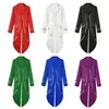 Nuevo Halloween Medieval Masculino Retro Punk Borde Dorado Esmoquin para Hombre Vestido Cos Performance de Escenario Abrigo