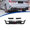 Adequado para BMW Série 3 G20 Modificado Modelo Competitivo CMST Lábio Traseiro com Luz Modelo 2019-2022
