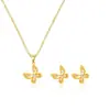 Colar Borboleta Zircônia Micro-Pavimentada Feminino Liga de Cobre Joias de Luxo Leve Atacado Corrente para Clavícula Diamante Simples Versátil Terno Fabricante