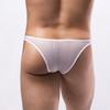 Estilo Influenciador da Internet de Verão Coreano, Europeu e Americano Respirável Masculino de Malha Transparente Sexy de Cintura Baixa Biquíni E097