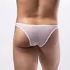 Verão Popular na Internet Japonês e Coreano Europeu e Americano Respirável Masculino Malha Malha Gaze GAY Sexy Moda Cintura Baixa Biquíni E097