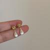 Pendientes Colgantes de Metal Trenzado Hueco para Mujer Diseño Único Personalidad Exquisito Elegante Pendientes Versátiles Pendientes