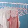 Perchas de plástico antideslizantes de doble uso para otoño e invierno, para el hogar, sólidas, engrosadas, que no dejan marca, para dormitorio, paquete de 10, perchas para secar