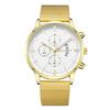 Nuevo reloj de moda casual con banda de acero para hombre, simple, deseo, exportación extranjera, explosión, ultradelgado, multifuncional, reloj de negocios
