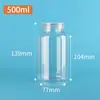 Botellas de plástico PET, botellas tipo cápsula, botellas dispensadoras con tapa, botellas vacías selladas, botellas dispensadoras de grado alimenticio al por mayor en stock