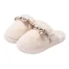 2026 Pantufas Fofas de Inverno para Casa Pantufas de Algodão Quentes Pantufas para Uso Externo Meia Pantufa de Casa Pantufas Leves com Laço