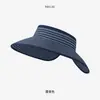 Sombrero de Sol de Verano para Mujer con Ala Ancha, Sombrero de Playa de Paja Trenzada para Cola de Caballo, Sombrero de Sol para Viaje, Sombrero de Copa Abierta, Transfronterizo