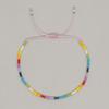 Pulsera de Color Bohemio de Celebridad de Internet Transfronteriza Pulsera Delgada de Cuentas de Arroz Pulsera de Cuentas de Color Mezclado Ins Pulsera de Pareja