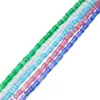 Xiao 8x12mm Ojo de Gato de Bambú Cuentas Sueltas Pulsera DIY Collar Accesorios de Joyería Cuentas Espaciadoras de Vidrio Tricolor Venta al por Mayor