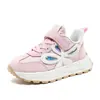 Zapatos deportivos para niñas, nuevo modelo de primavera, zapatos casuales ligeros antideslizantes de suela blanda para niños, zapatillas para correr para niños mayores