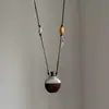 Nuevo Collar con Colgante de Petaca de Vino Estilo Chino, Cadena de Cuello Vintage de Alta Gama Exquisita, Collar Versátil de Moda Personalizado Estilo Nacional