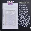 Nueva manicura resina mini lazo joyería pequeña cinta de color sólido color semitransparente pajarita clásica pequeña mariposa