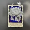 Pequeno Ímã de Geladeira Chapéu de Prata Aldeia Miao Qianhu Guizhou Exquisito Souvenir de Viagem Étnico Miao Presente Criativo Estilo Étnico