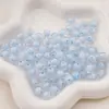 8-16 Contas Acrílicas Coloridas Foscas Transparentes Banhadas Contas de Mão DIY Pulseira Colar Artesanal Contas Espalhadas