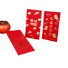 Sobres rojos personalizados con impresión de logo, estampado en foil dorado y diseños personalizados para negocios, bodas y celebraciones de Año Nuevo