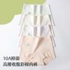 Algodão Colorido de Grau Médico 10A Antibacteriano Cintura Alta Controle da Barriga Simples Confortável Amigo da Pele Algodão Puro 100% Cobre o Quadril Roupa Íntima para Meninas