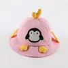 Chapéu de Bebê Estilo Fino Primavera e Outono Proteção Solar Pulôver Estilo Coreano Bebê Pinguim Fofo Chapéu de Pescador Menino Chapéu de Sol