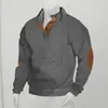 Suéter de punto jacquard para hombre, cuello alto, manga larga, talla europea, para otoño e invierno, de uso exterior y casual, venta al por mayor